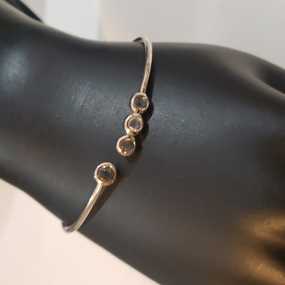 Real Simple Rhodium Bracelet NWT
